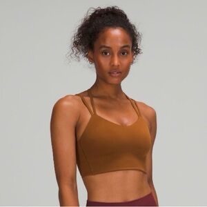 Lululemon like a cloud long line bra *Light support B/C cup Copper Brown - Sz 12